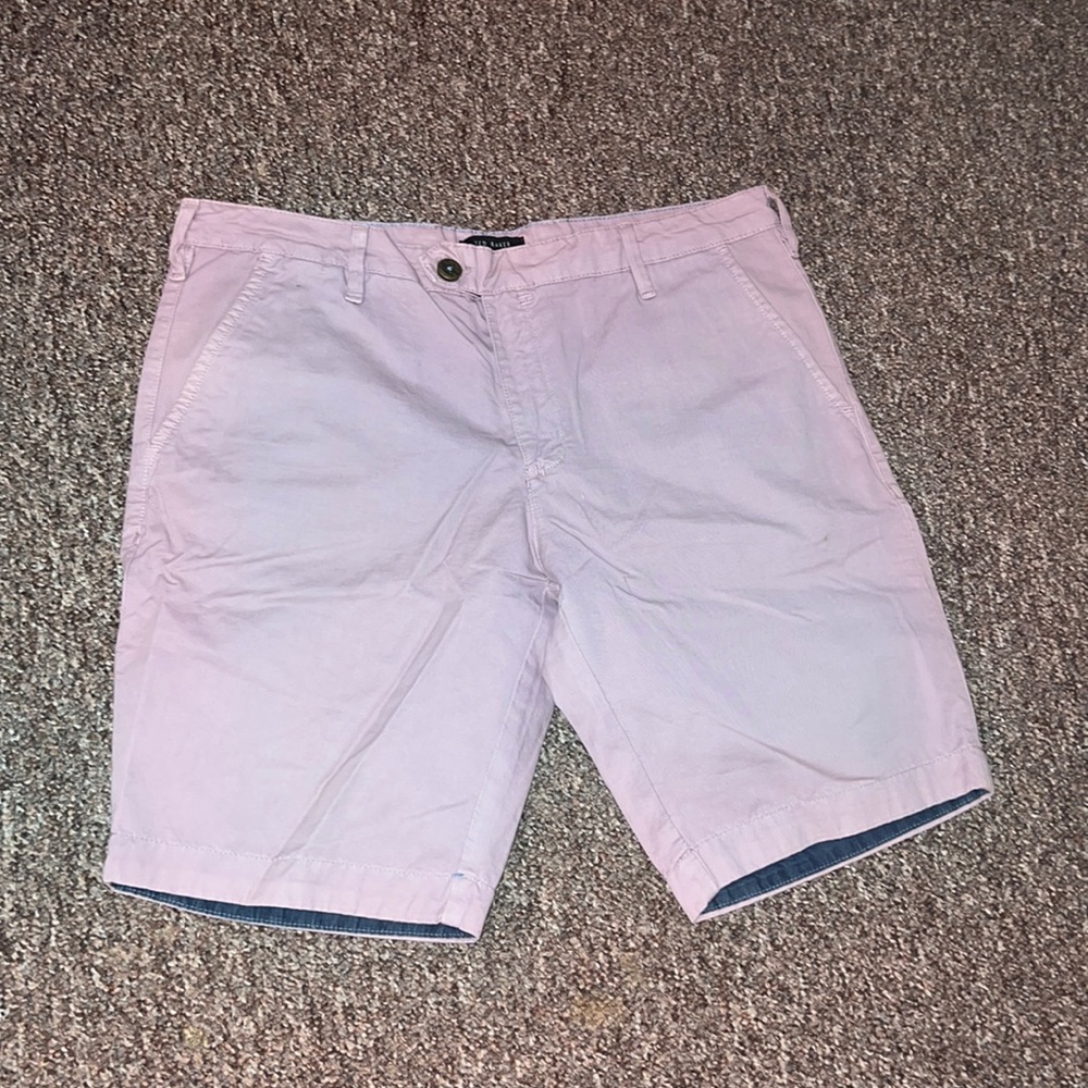 Ted Baker London Shorts Chino Style Slim Fit purple Cotton Blend Size 32R